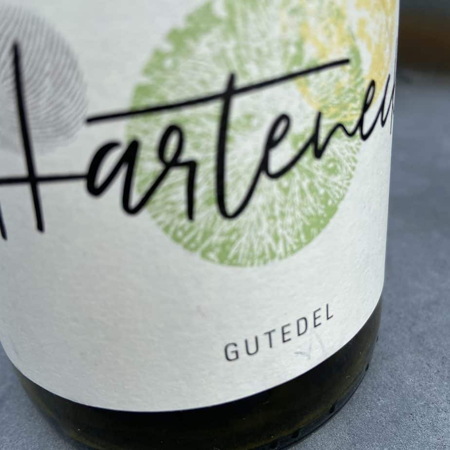 Wein, Weinflasche, Gutedel Harteneck, Naturwein