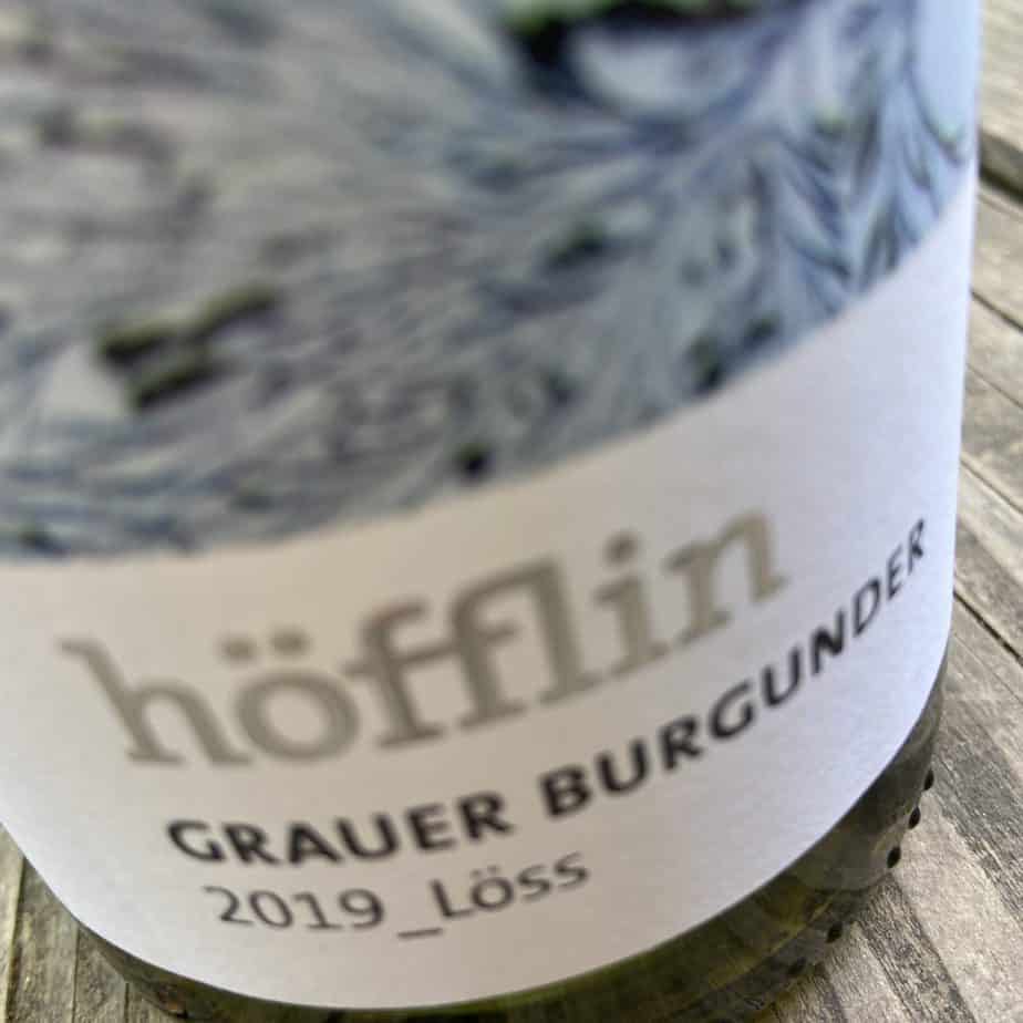 Weinflasche Wein Grauer Burgunder vom Weingut Höfflin