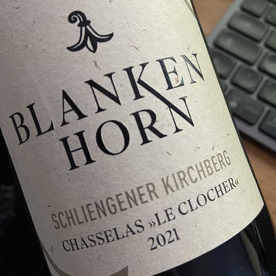 Weingut Blankenhorn eine Flasche bester Gutedel
