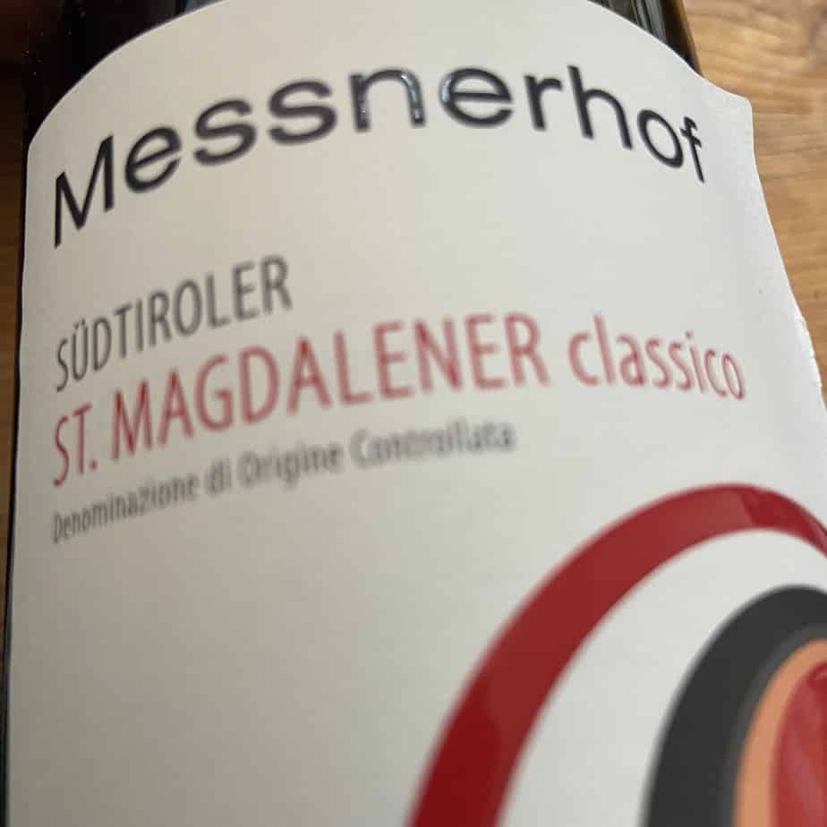 Weingut MEssnerhof Südtirol Weinflasche St. Magdalener Classico