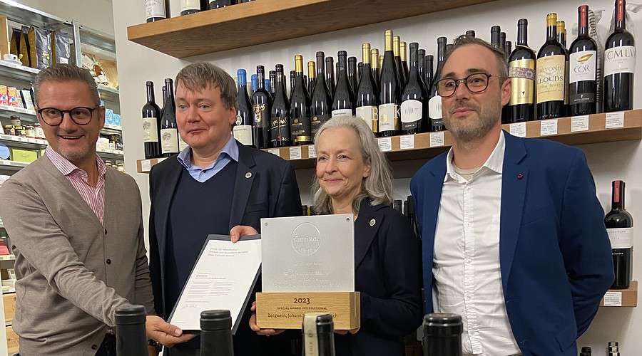 Ein Abend in der Weinhandlung Bergwein in München. Unter anderem mit Martin Foradori von Hofstätter und Andreas Kofler von der Kellerei Kurtatsch